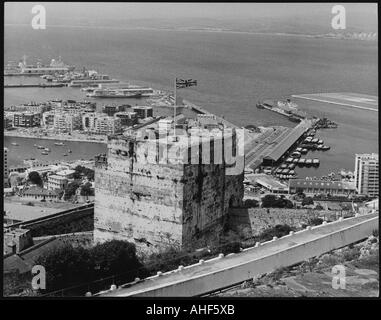 Gibraltar der 1970er Jahre Stockfoto