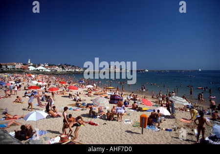 Socoa Strand St Jean de Luz Baie de Gascogne Süd-West Frankreich Europa Stockfoto