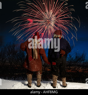 Yule Burschen Santa Claus, Island Stockfoto