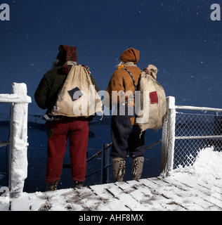 Yule Burschen Santa Claus, Island Stockfoto