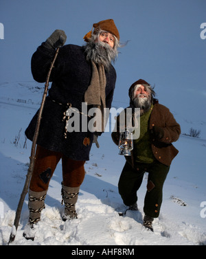 Yule Burschen Santa Claus, Island Stockfoto