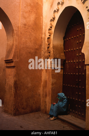 Medersa Ali Ben Youssef Marrakesch 2 Stockfoto