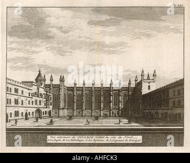 Neue College 1675 Stockfoto