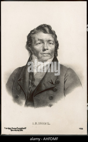 Johann Nepomuk Hummel Stockfoto