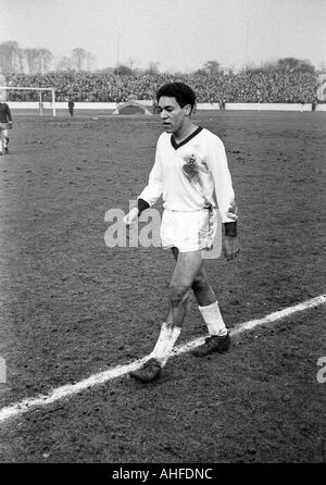 Fußball, Regionalliga West 1964/1965, Rot-Weiss Oberhausen gegen Borussia Moenchengladbach 0:2, Niederrhein-Stadion in Oberhausen, Fußballspieler, Werner Waddey (MG) Stockfoto