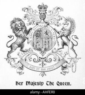 Wappen der Königin Alexandra Stockfoto