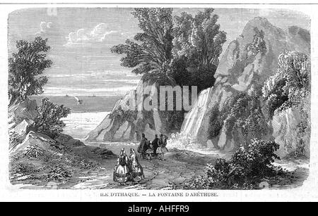 Griechenland Ithaka 1863 Stockfoto