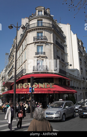 La Rotonde berühmte französische Restaurant Boulevard Montparnasse Paris Frankreich Stockfoto