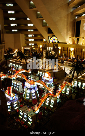 Casino im Luxor Hotel in Las Vegas Stockfoto