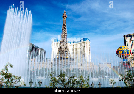 Eiffelturm Replik im Paris Hotel Las Vegas Stockfoto