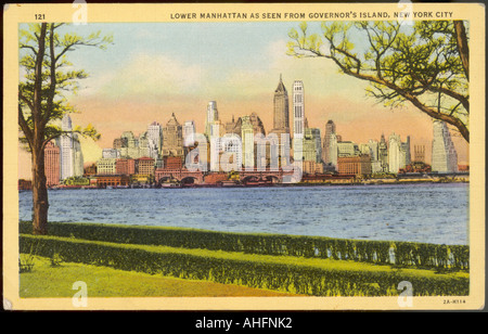 Skyline von Manhattan Stockfoto