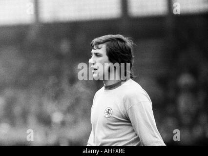 Fußball, Bundesliga, 1972/1973, VfL Bochum gegen Eintracht Braunschweig 2:2, Stadion an der Castroper Straße in Bochum, Fußballspieler, Franz Merkhoffer (BS) Stockfoto