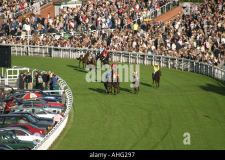 Glorious Goodwood-Pferderennen Stockfoto