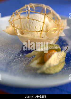 Filo Kap Stachelbeeren Dessert redaktionelle Essen Stockfoto