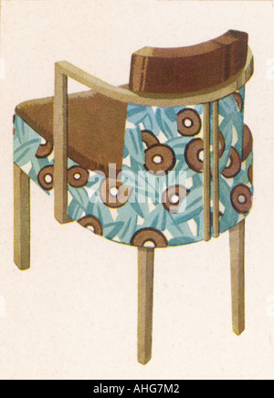 Art Deco Sessel Stockfoto