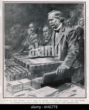 Lloyd George In Commons Stockfoto