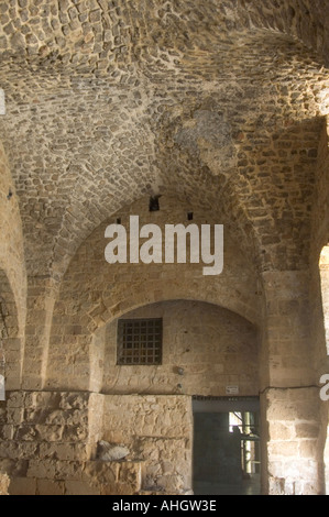 Israel-Acre der unterirdischen Kreuzritter Ritter Hallen in alten Akko Stockfoto