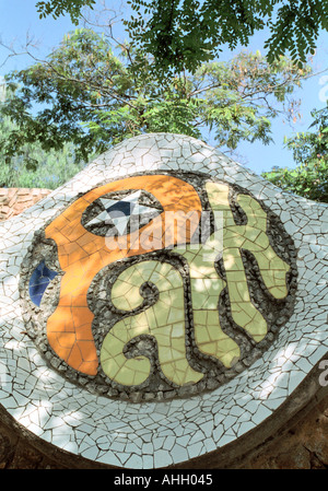 Barcelona, Parc Güell, Spanien Stockfoto