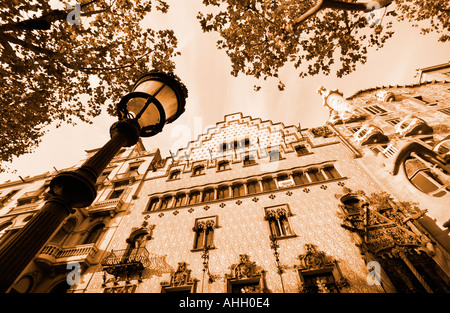 Casa Amatller und Casa Batllo in Barcelona Spanien Stockfoto