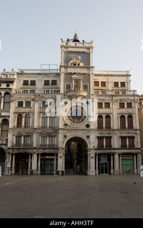 Italien. Venedig. Markusplatz Clocktower Stockfoto
