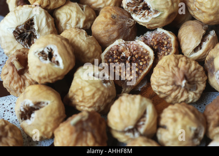 essbaren Feigen, gemeinsame Feigen (Ficus Carica), getrocknete Früchte Stockfoto