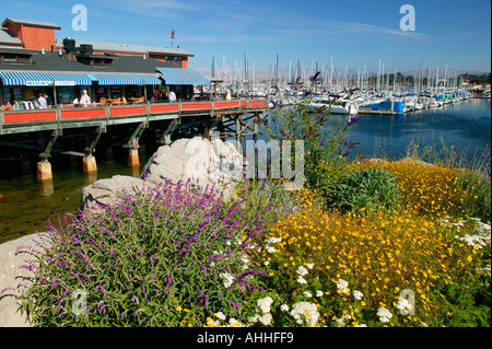 Alte Fischer s Wharf Monterey in Kalifornien Stockfoto