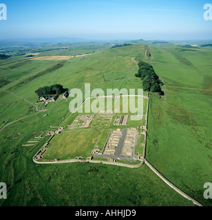 Luftbild Housesteads römischen Fort Hadrian Wall Northumberland UK Stockfoto