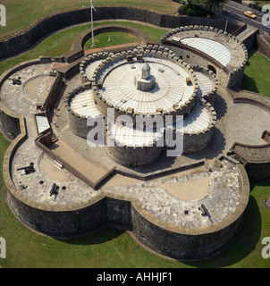 Luftaufnahme des Schlosses Deal Kent UK eines Henry VIII s defensive Ufer Festungen Stockfoto