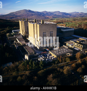 Luftbild Trawsfynydd Nuclear Power Station Gwynedd Wales UK Stockfoto