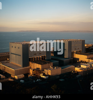 Hinckley Punkt Nuclear Power Station Severn Mündung UK Luftbild Stockfoto