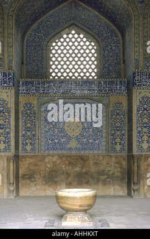 Mihrab in der Schaikh Lotfollah-Moschee, Iran, Isfahan Stockfoto