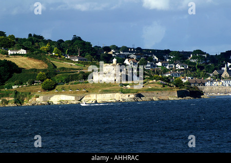 St. Mawes castle Gerrans St Just in Roseland Carrick Roads in der Nähe von Falmouth Cornwall Stockfoto