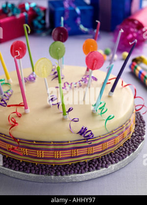 Weiße Schokoladen-Kuchen Stockfoto