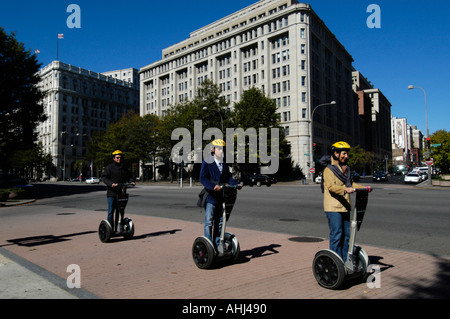 Touristen auf Segway Tour, Washington DC, USA Stockfoto