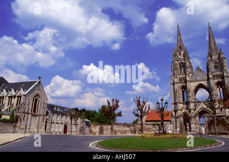 FRANKREICH SAINT JEAN DES VIGNES ABTEI IN SOISSONS Stockfoto