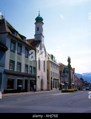 Stadt von Murnau Bayern Deutschland Europa. Foto: Willy Matheisl Stockfoto