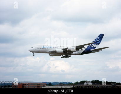 Airbus 380 auf der 2006 Farnborough Airshow. Stockfoto