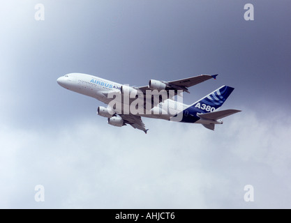 Airbus 380 auf der 2006 Farnborough Airshow. Stockfoto