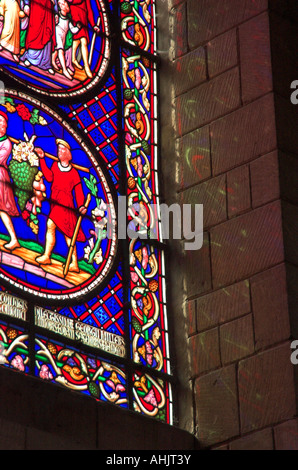 Glasfenster in der Kathedrale von Ely Stockfoto