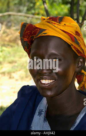 Die Massai Afrika Kenia Tansania Mutter Lächeln Stockfoto