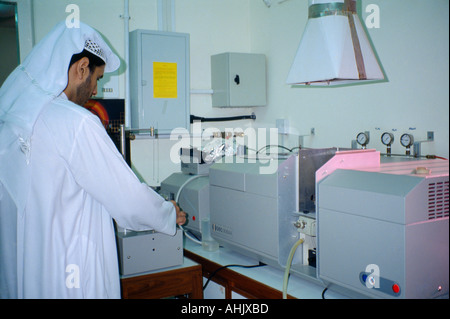 Dubai Vereinigte Arabische Emirate Umweltschutz Air Monitoring Datenanalyse Stockfoto