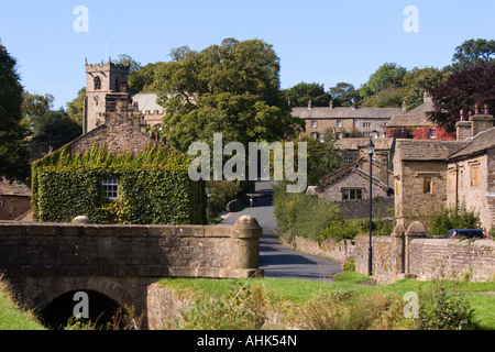 Dorf von Downham in East Lancashire Stockfoto