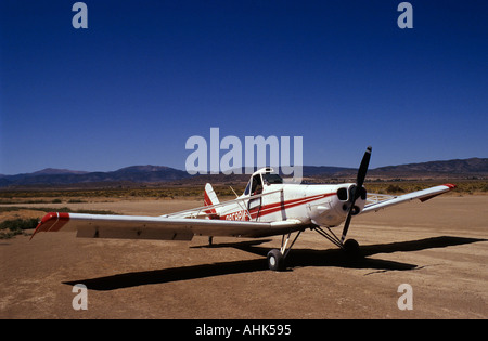 Piper Pawnee als Schleppmaschine für Segelflugzeuge Minden Tahoe Airport verwendet Stockfoto