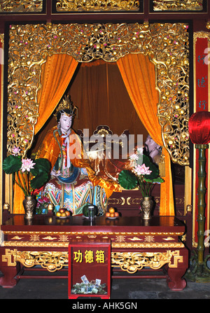 C00004 Schlafzimmer Szene Altar Chenghuang Tempel Zhengzhou Henan Provinz China Ming-Dynastie Tempel Asien Stockfoto