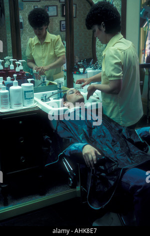 Shampooing Haar Stockfoto