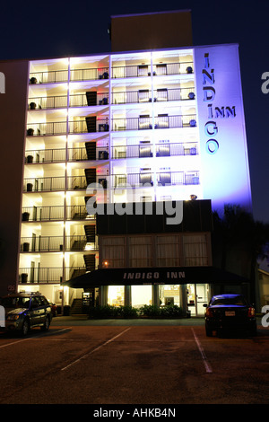Myrtle Beach, SC, South Carolina, Grand Strand, Indigo Inn, Abend Stockfoto