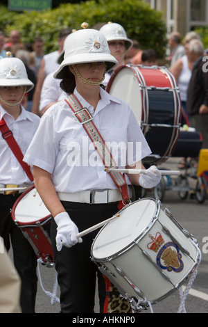 Blaskapelle in der Karnevalsumzug Stockfoto