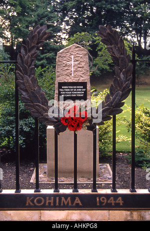 Denkmal für die Männer, die an der Grenze von Burma Indien in der Nähe von York Minster in Kohima gekämpft. Stockfoto