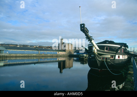 HM-Fregatte Unicorn Victoria dock Dundee Schottland Stockfoto