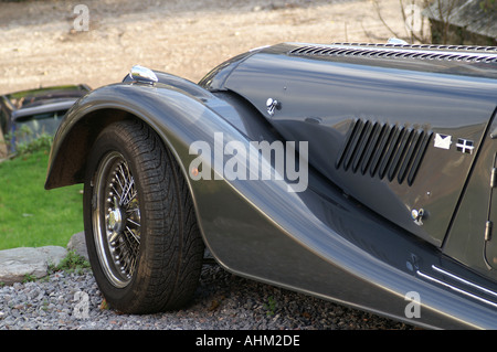 Morgan motor Auto 35. Jahrestag Ausgabe louvered Motorhaube Kotflügel Stockfoto